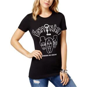 The Style Club Womens Feminist Graphic T-Shirt, Black, NWT